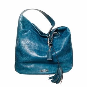 Coach Avery Embossed Crocodile Leather Hobo bag